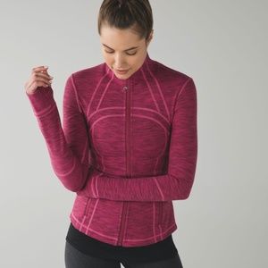 Lululemon Define Jacket Diamond Jacquard Berry Rum